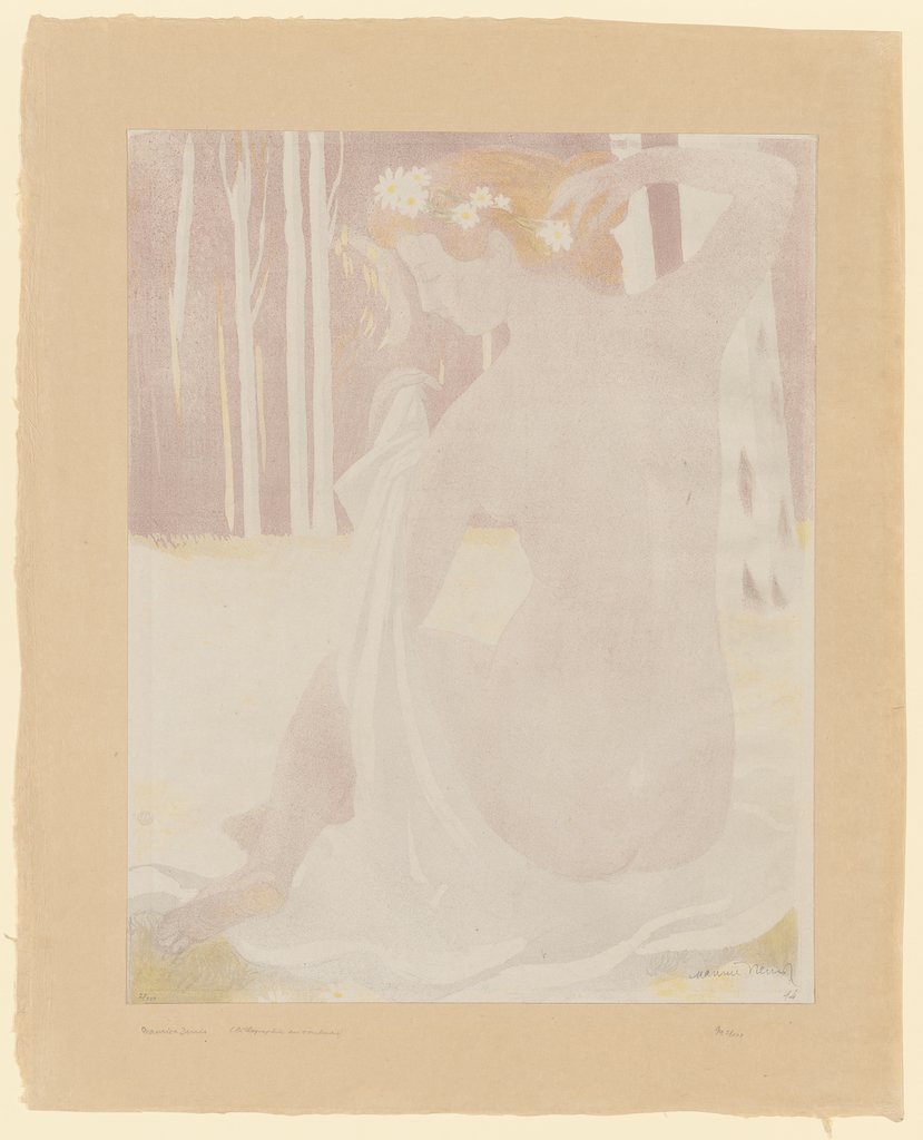 Nymphe couronnée de pâquerettes, Maurice Denis