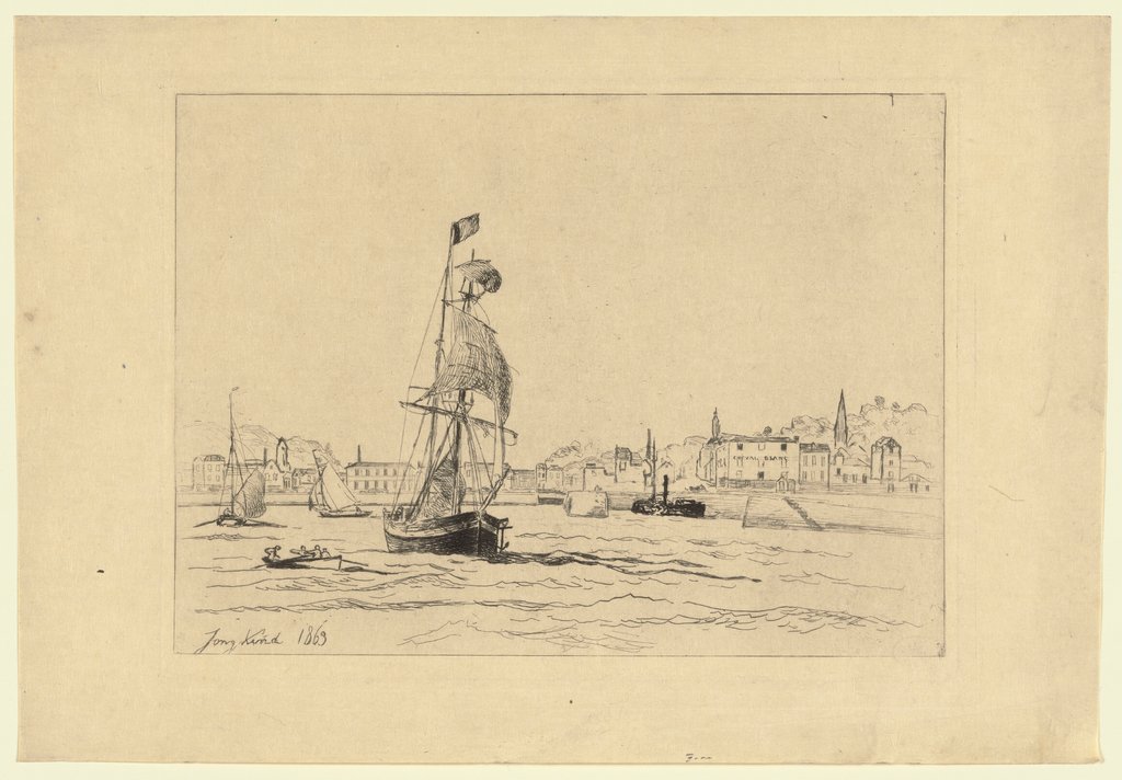 Entrée du Port de Honfleur, Johan Barthold Jongkind