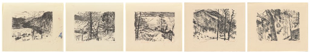 Mappe: Vorfrühling im Gebirge, Lovis Corinth