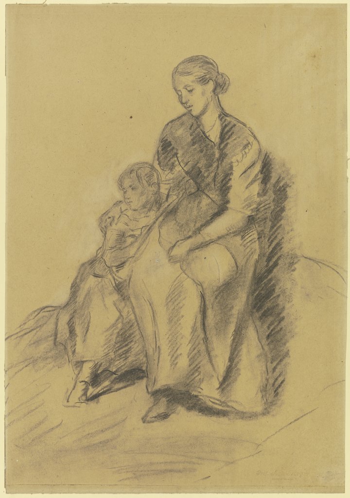 Mother with child, Anton Burger