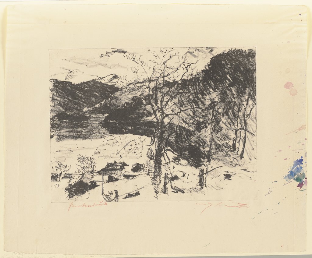 Gebirgslandschaft mit See, Lovis Corinth