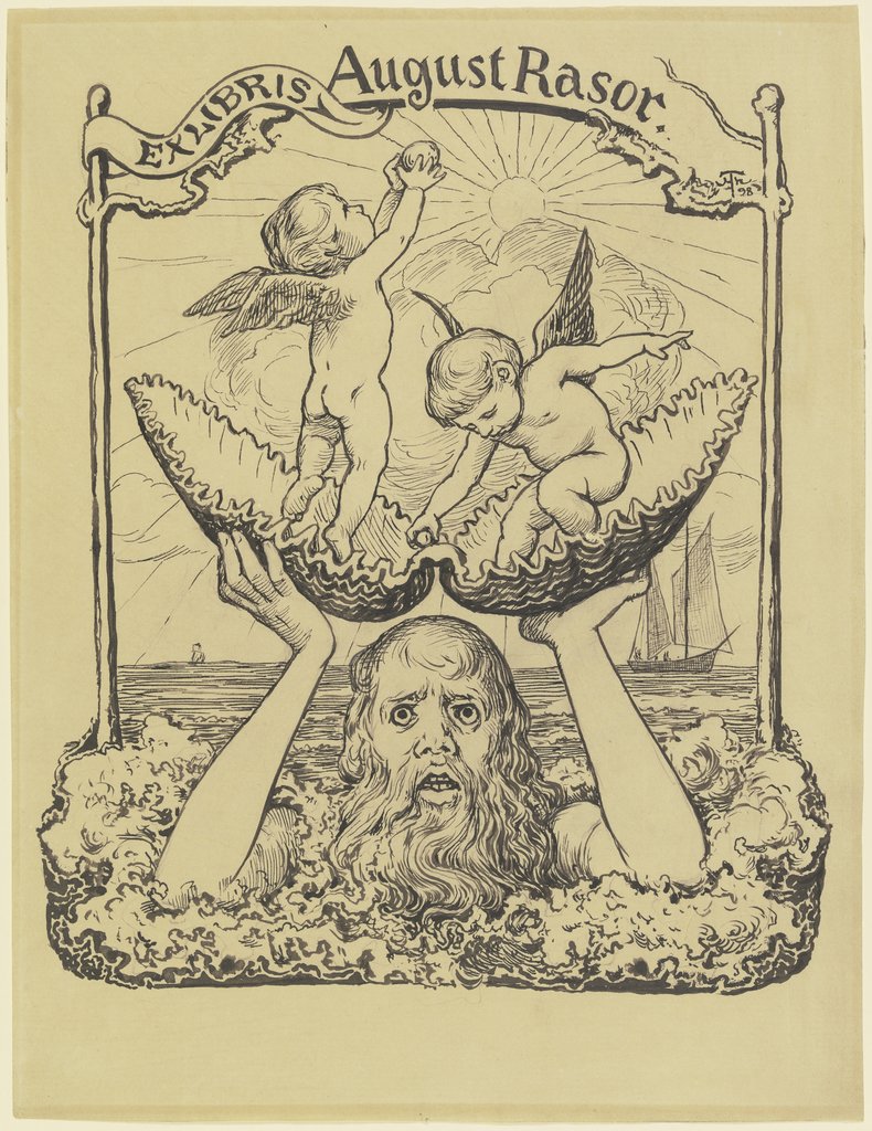 Ex libris August Rasor, Hans Thoma