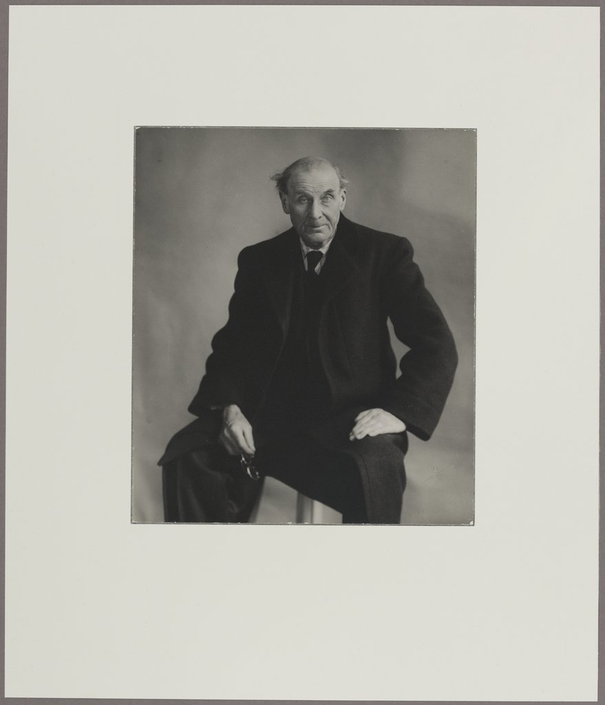 Portrait of Eugène Atget, opposite, Berenice Abbott