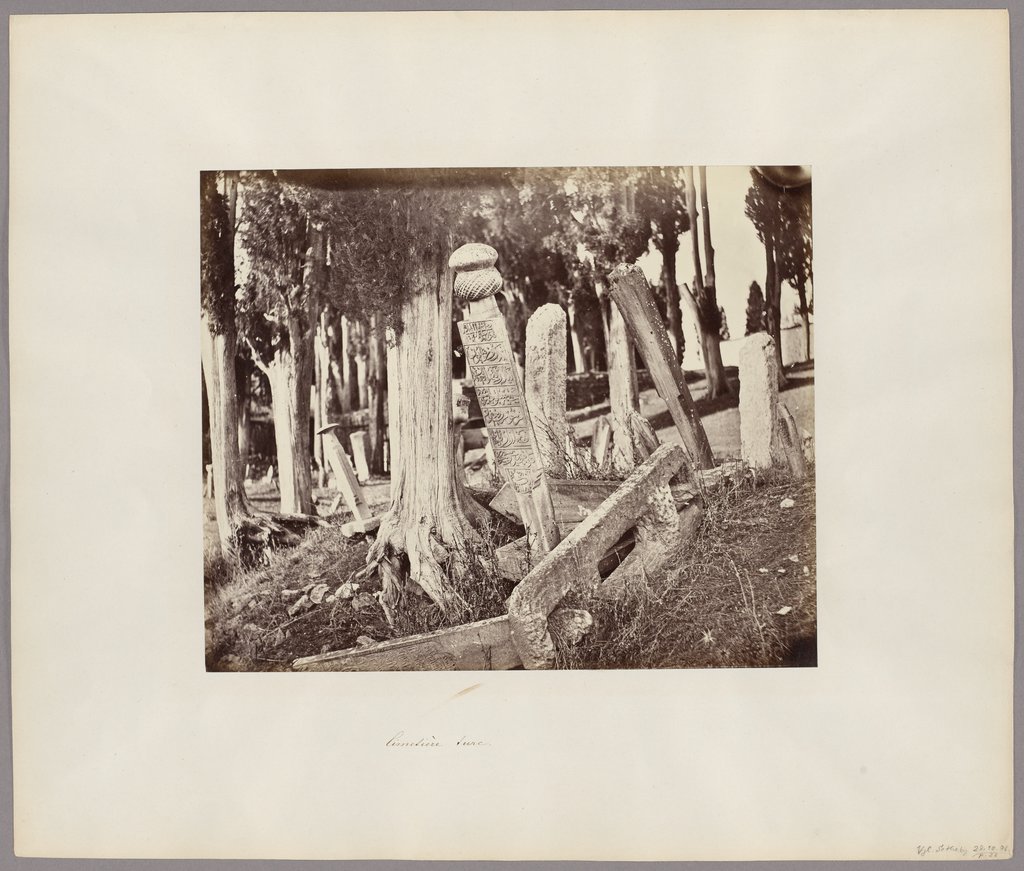 Constantinople: Turkish Cemetery in Scutari, Abdullah Frères