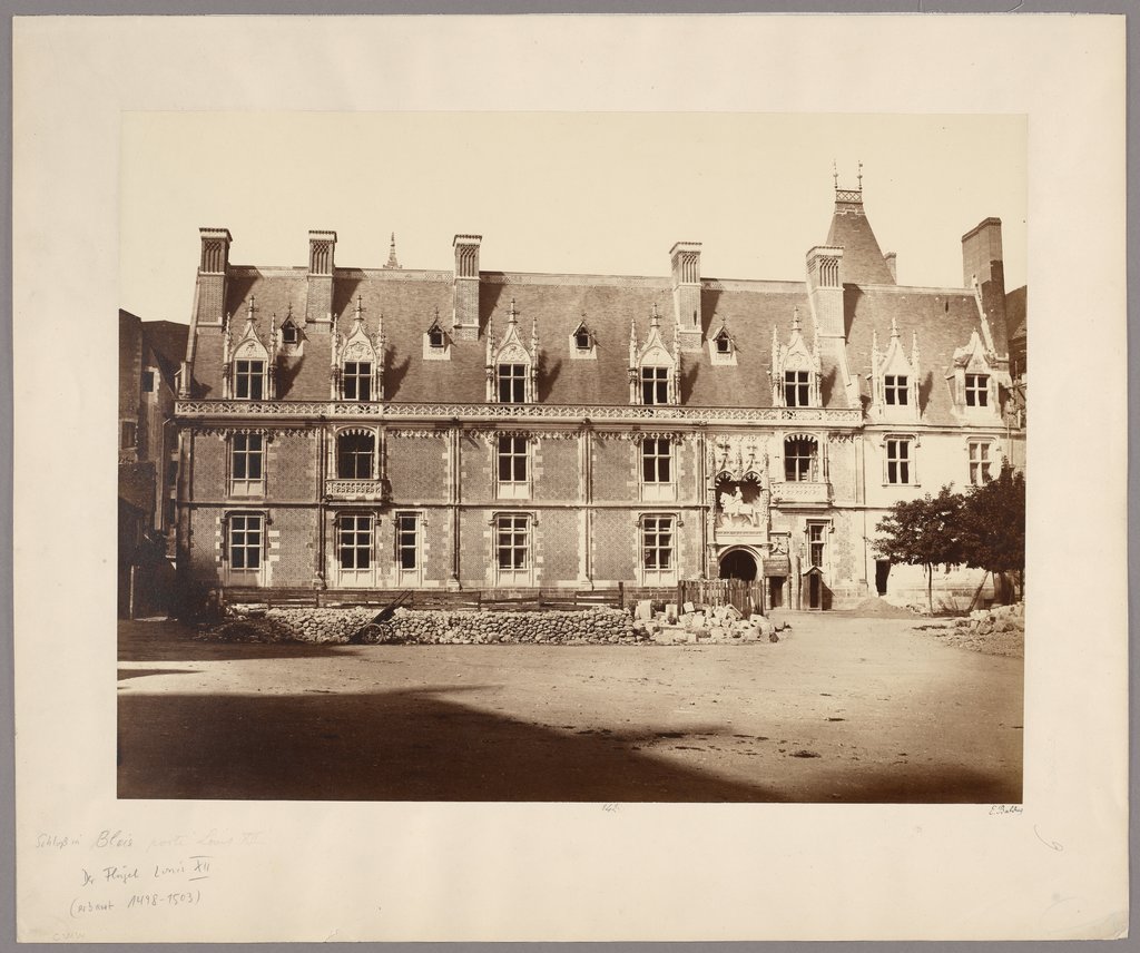 Castle Blois: the wing of Louis XII, Édouard Baldus