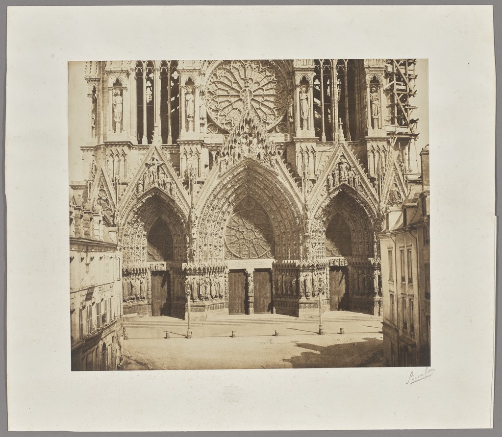 Reims: West Facade of the Cathedral I, Bisson Frères