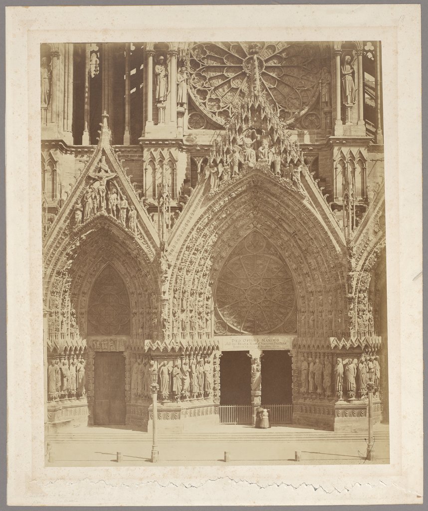 Reims: West Facade of the Cathedral II, Bisson Frères