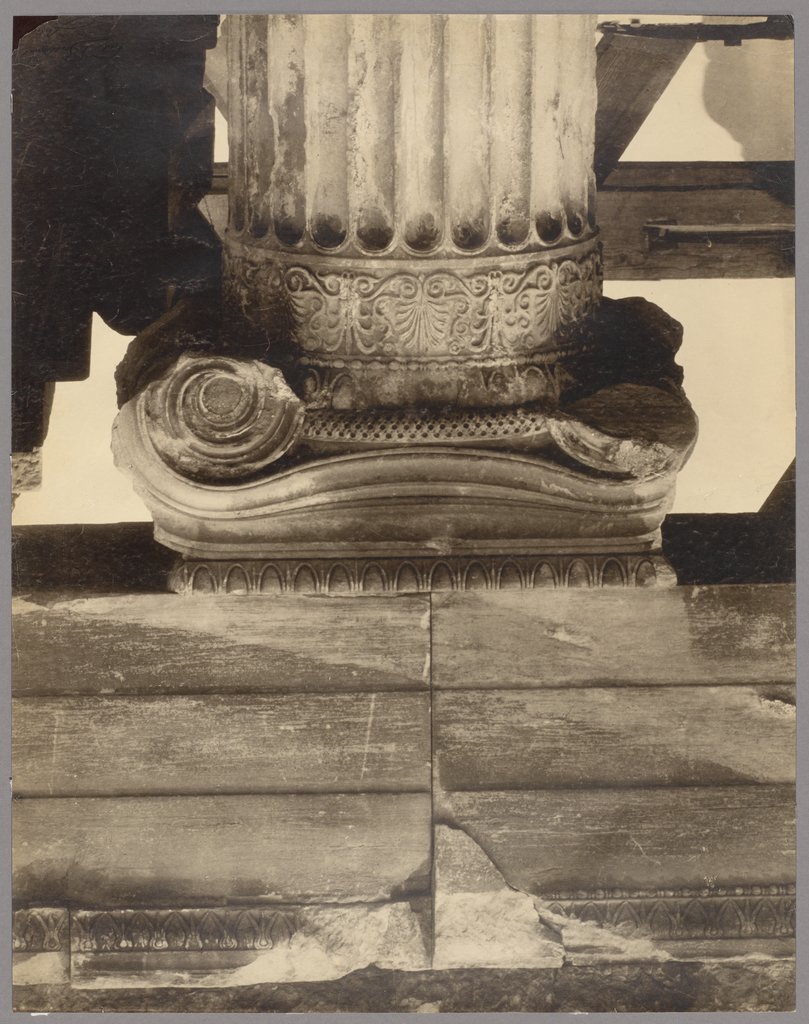 Athens: A capital at the Erechtheion, Frédéric Boissonnas