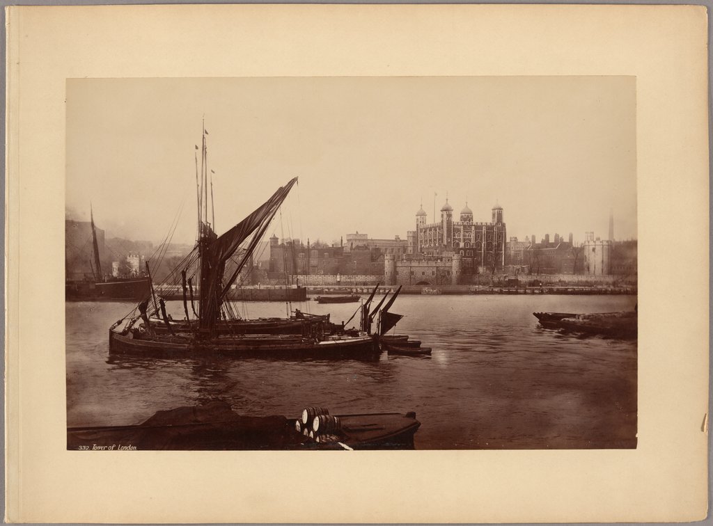 London: View across the Thames to the Tower, Francis Frith