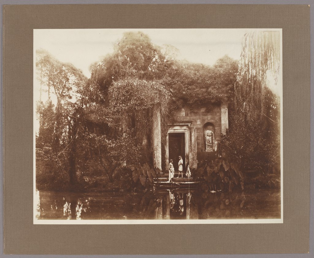 Young men in antique costume in front of a ruin in Sicily, Wilhelm von Gloeden