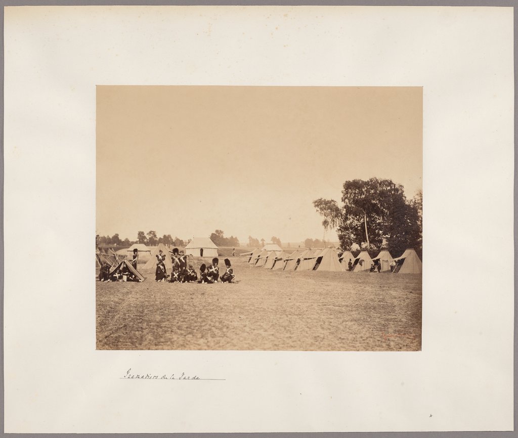 Manöver in Châlons-sur-Marne: „Grenadiers de la Garde“, Gustave Le Gray