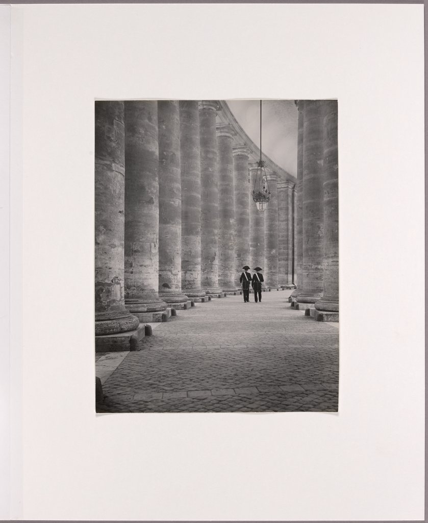 Rome: In the Colonnades of St Peter's Square, Herbert List