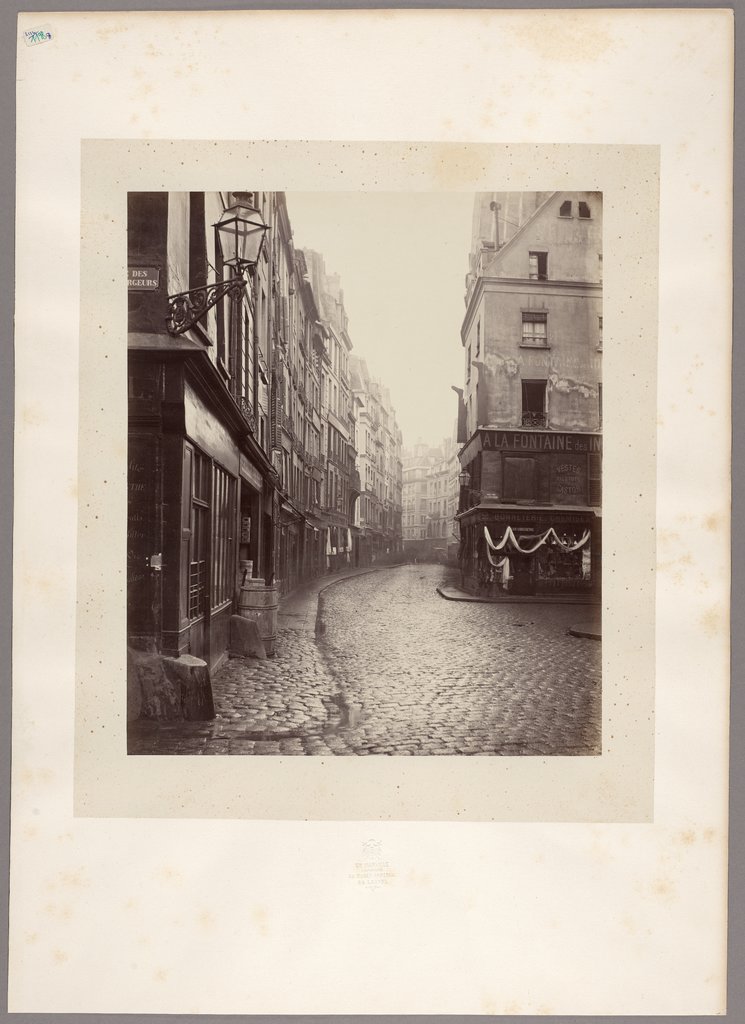 Paris: Blick in die Rue Saint-Honoré, Charles Marville