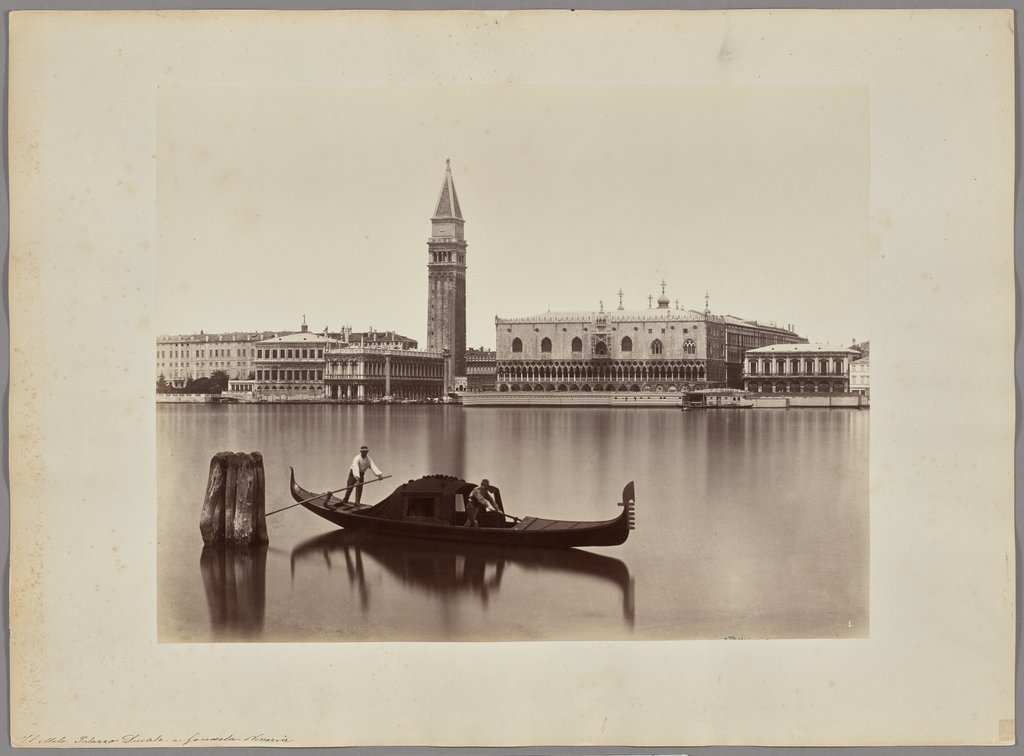 Venice: View of the Marciana Library, the Campanile and the Doge’s Palace, Carlo Naya