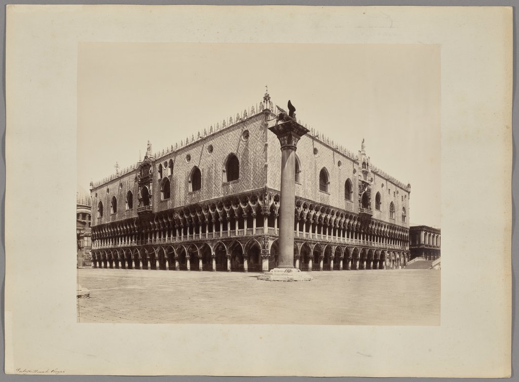 Venedig: Dogenpalast mit Markussäule, Carlo Naya