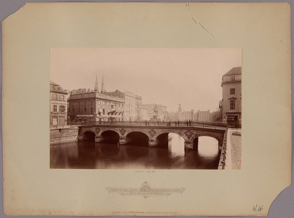 Berlin: Blick auf die Kurfürstenbrücke, Hermann Rückwardt