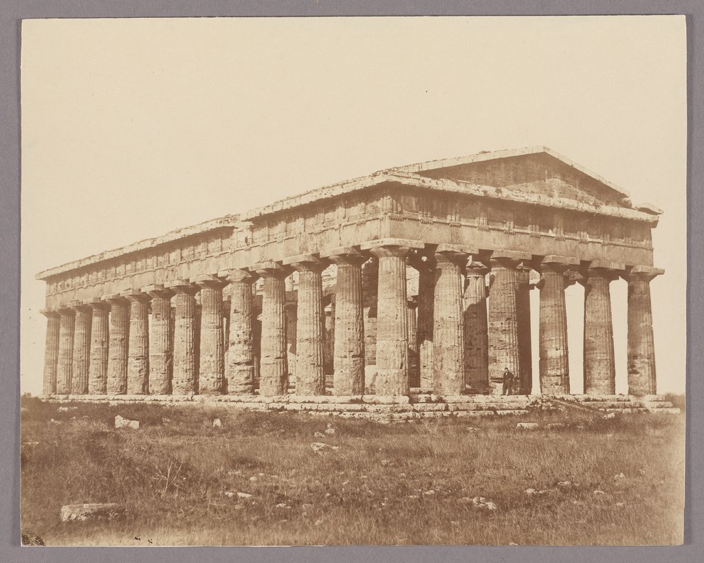 Paestum: Der Poseidontempel, Giorgio Sommer;   zugeschrieben