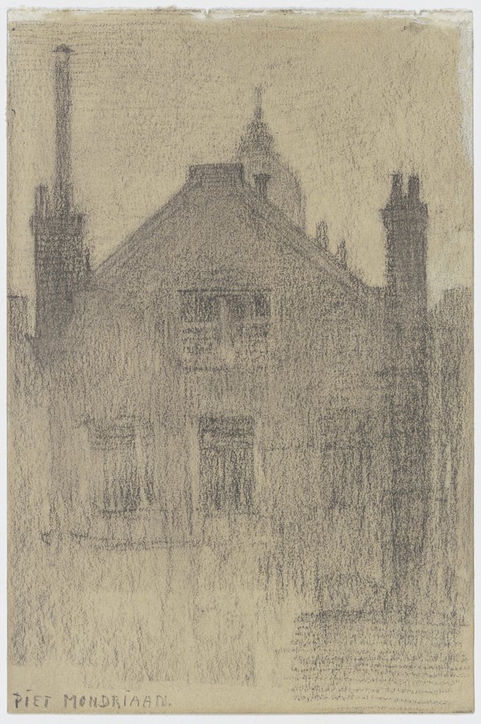 Upper Façade of House on the Hemonylaan, Amsterdam, Piet Mondrian