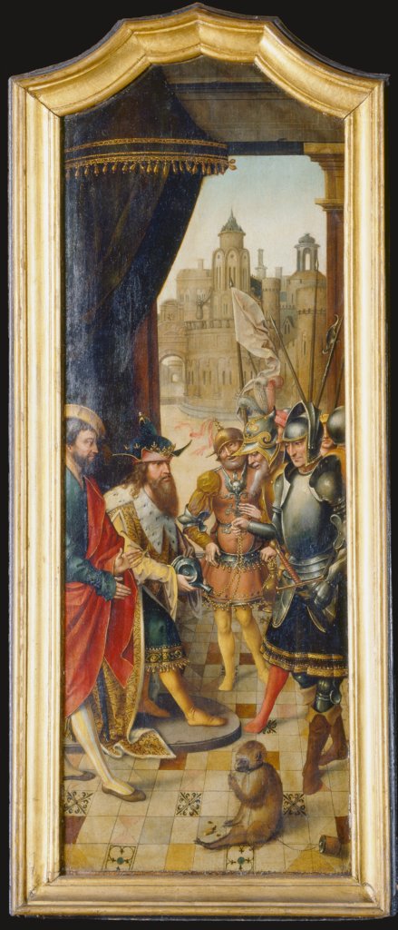 King David Receiving the Cistern Water of Bethlehem, Master of the von Groote Adoration