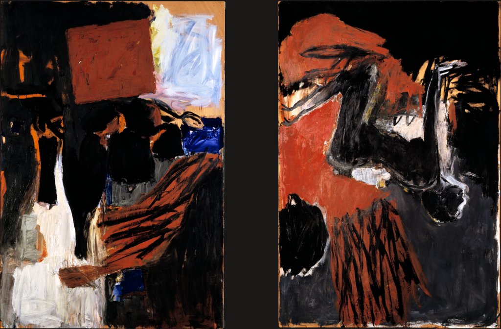 Das Stilleben - Hockender Akt (1. Gruppe), Georg Baselitz