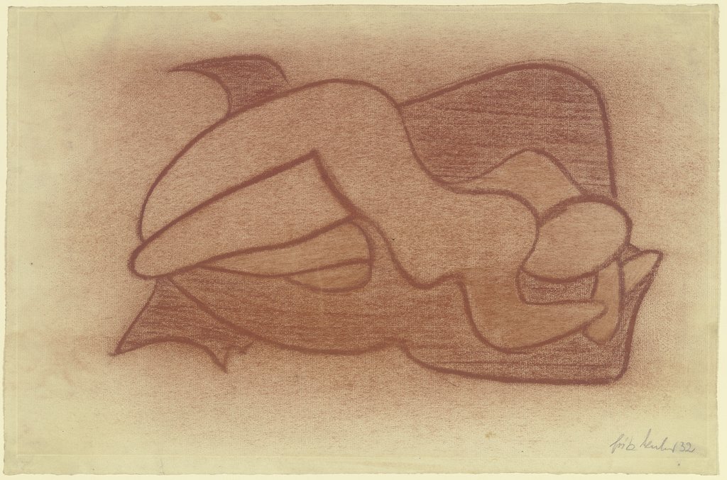 Reclining woman, Fritz Kuhr