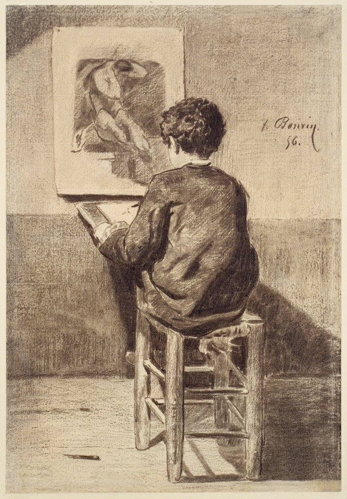 Boy Sketching, François Bonvin