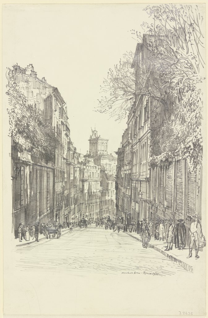 Via Capo le Case, Rome, Muirhead Bone