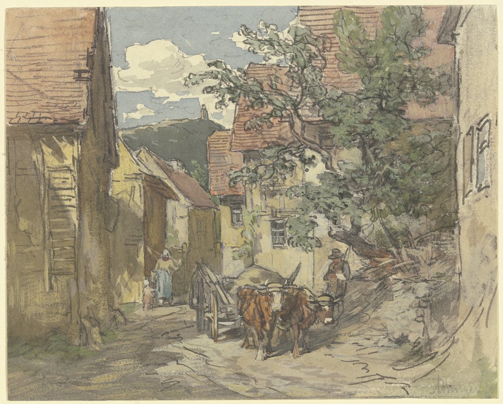 Straße in Kronberg, Anton Burger