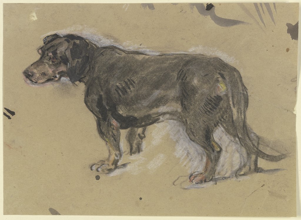 Dachshund to the left, Anton Burger