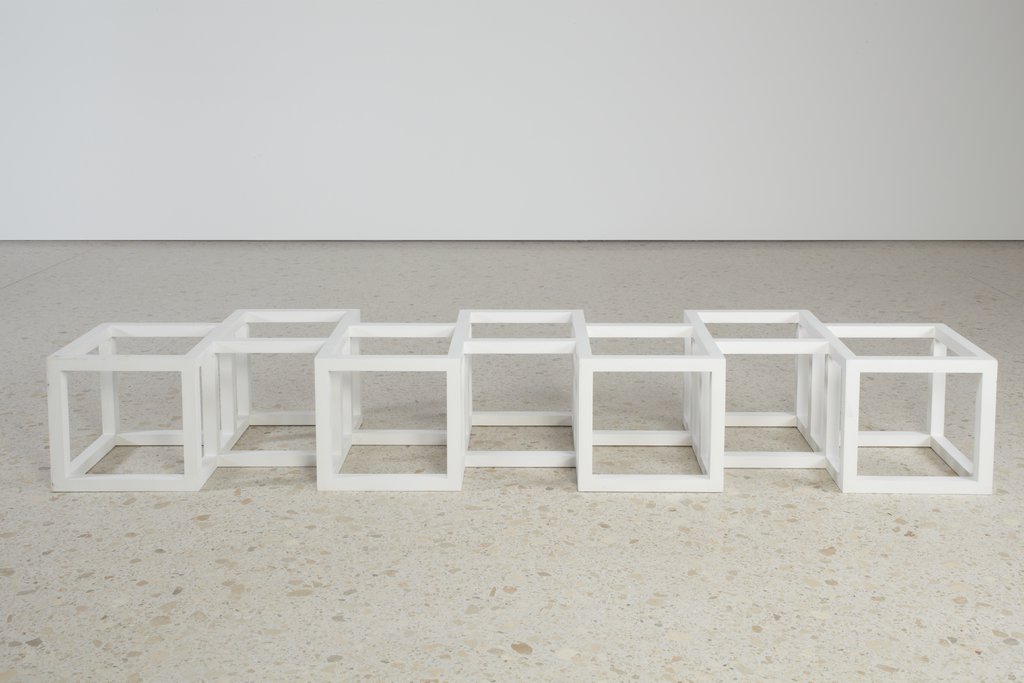 Maquette for Seven Cubes Half Off, Sol LeWitt, nach Sol LeWitt