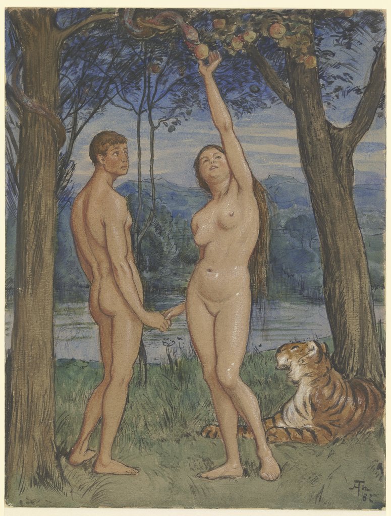 Adam and Eve, Hans Thoma