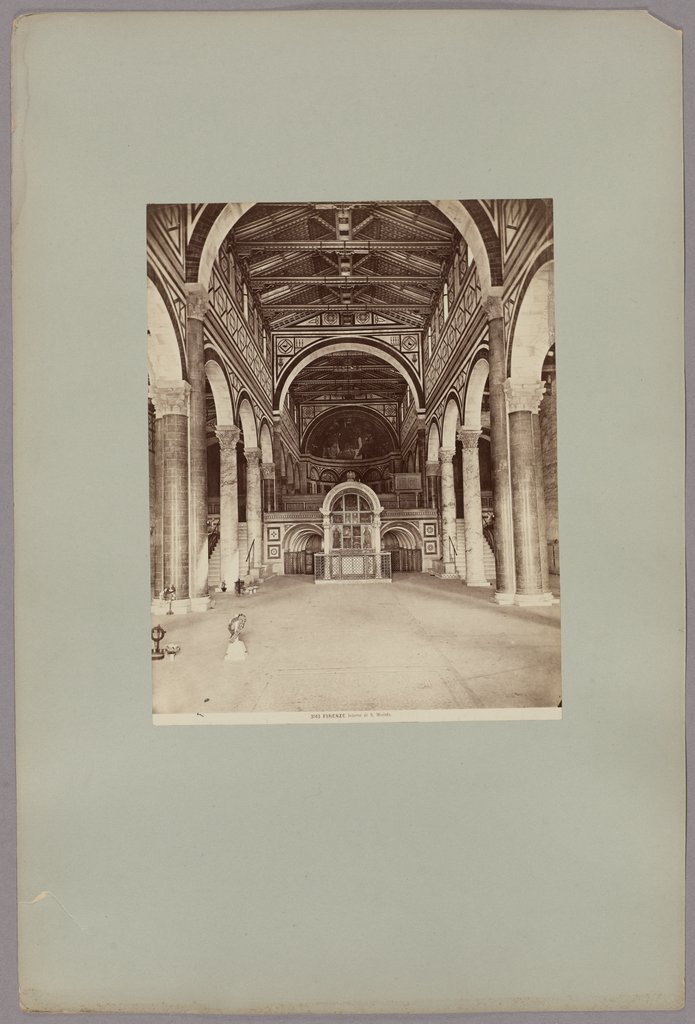 Florence: Interior of S. Miniato, No. 3143, Giacomo Brogi