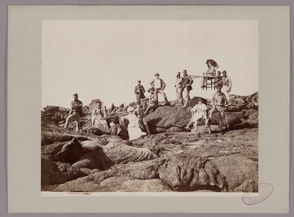 Naples: At the Edge of the Crater of Mount Vesuvius, Giorgio Sommer