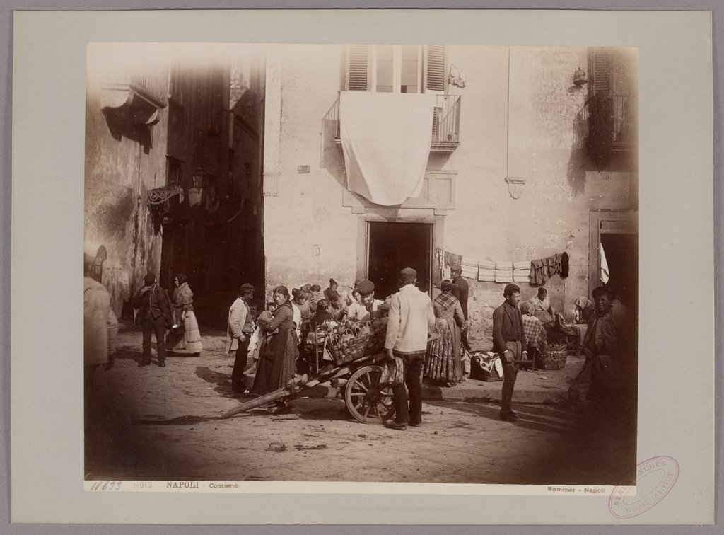 Naples: Street Scene with a Sulphurous Water Vendor, Giorgio Sommer