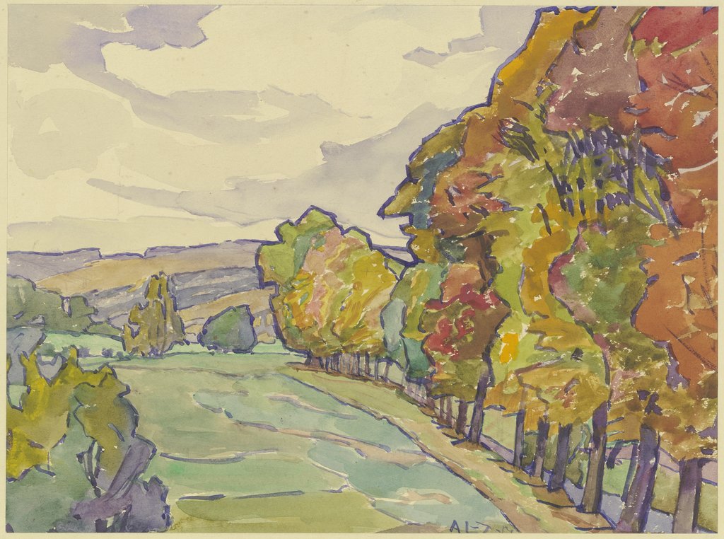 Country road in Hersfeld, Agnes Langenbeck-Zachariae