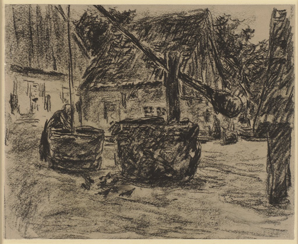 Village draw well, Max Liebermann