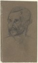 Kopf eines Mannes, Eugène Delacroix