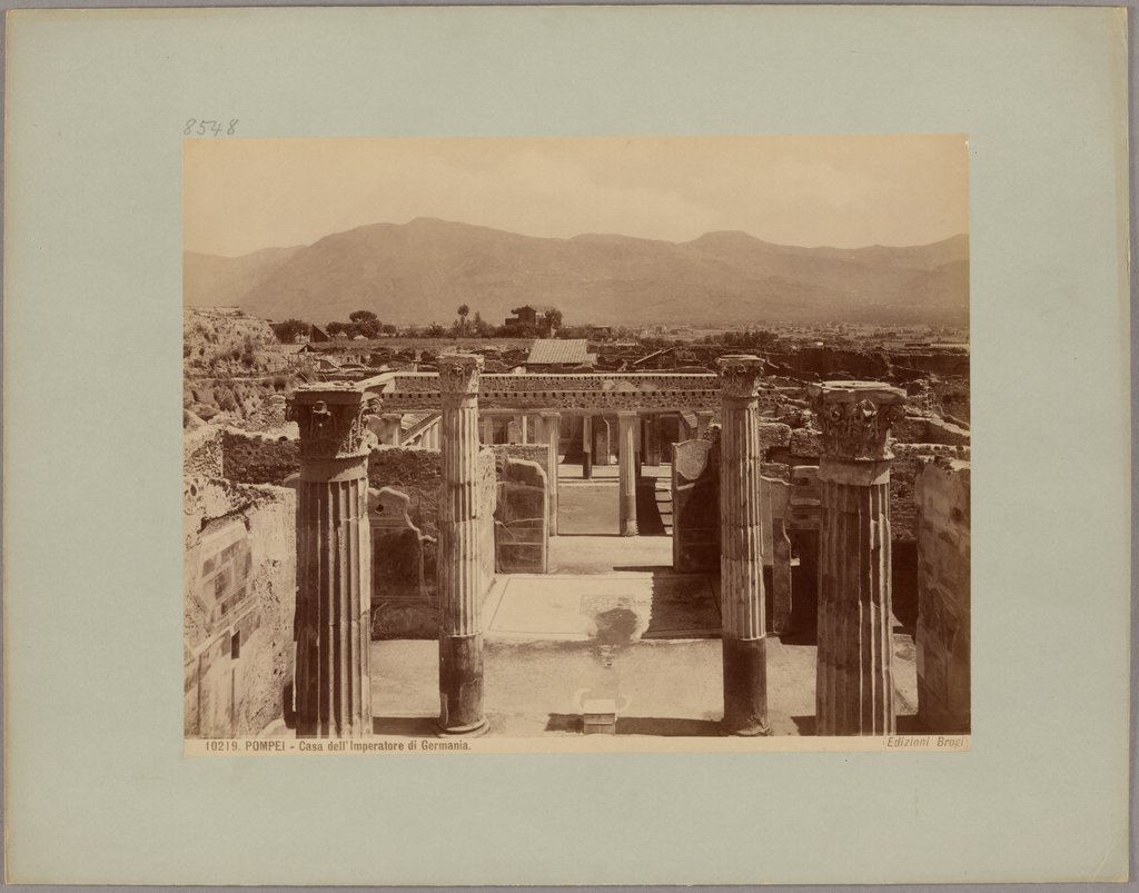 Pompeii: House of the Emperor of Germany, No. 10219, Giacomo Brogi