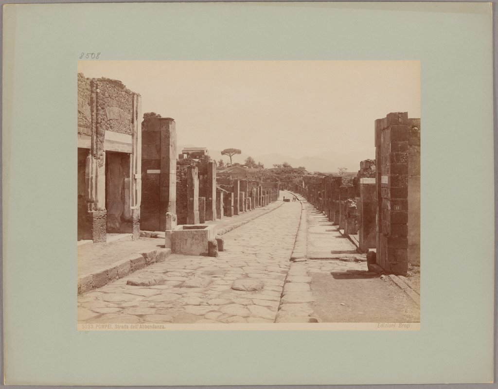 Pompeii: Abundance Road, No. 5033, Giacomo Brogi