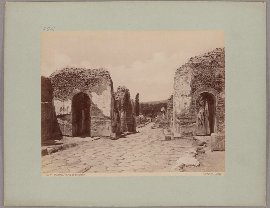 Pompeii: Gate of Herculaneum, No. 5074, Giacomo Brogi