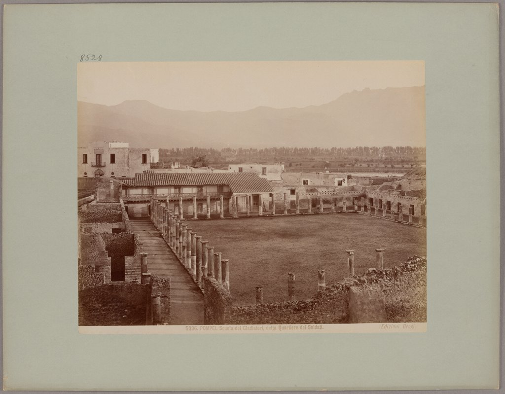 Pompeii: Gladiator School, called Soldier's Quarter, No. 5036, Giacomo Brogi