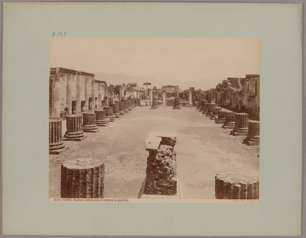 Pompeii: Basilica, building where justice was done, No. 5020, Giacomo Brogi