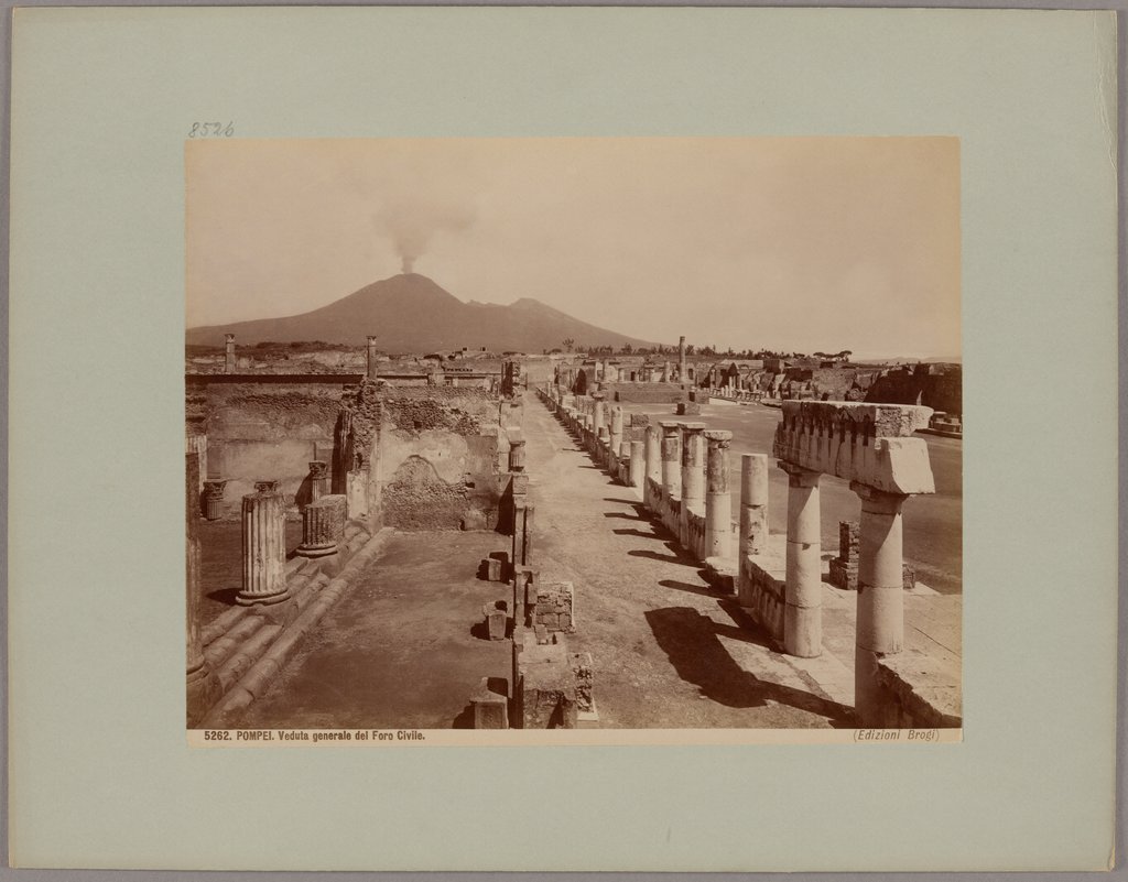 Pompeii: General view of the Civil Forum, No. 5262, Giacomo Brogi