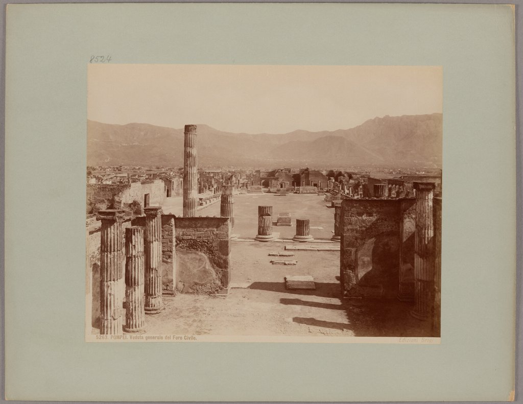 Pompeii: General view of the Civil Forum, No. 5263, Giacomo Brogi