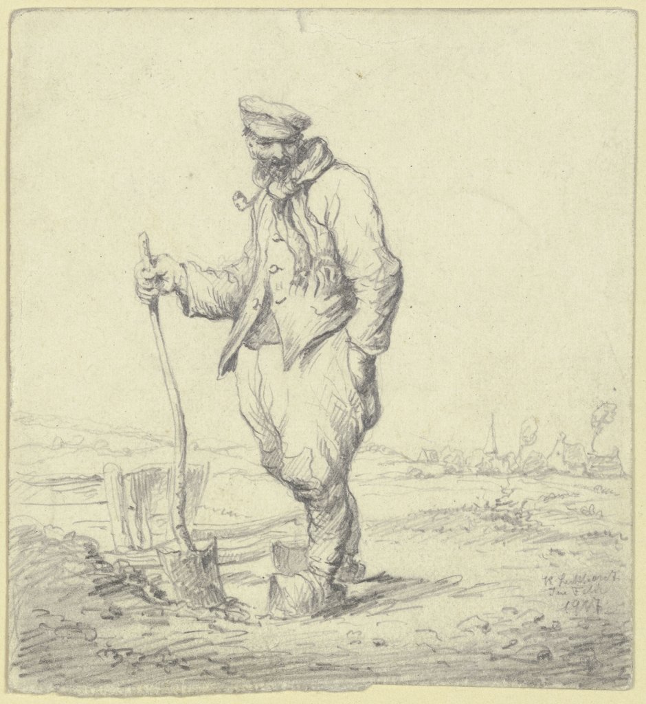 Old man with spade, Karl Luckhardt