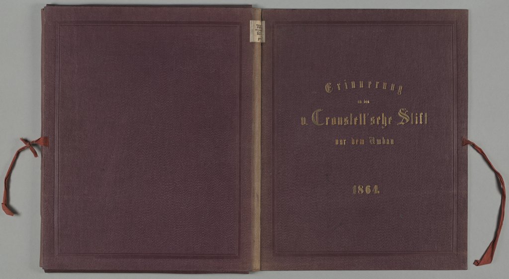 Frankfurt am Main: Erinnerung an Cronstett’sche Stift vor dem Umbau 1864, Carl Friedrich Mylius