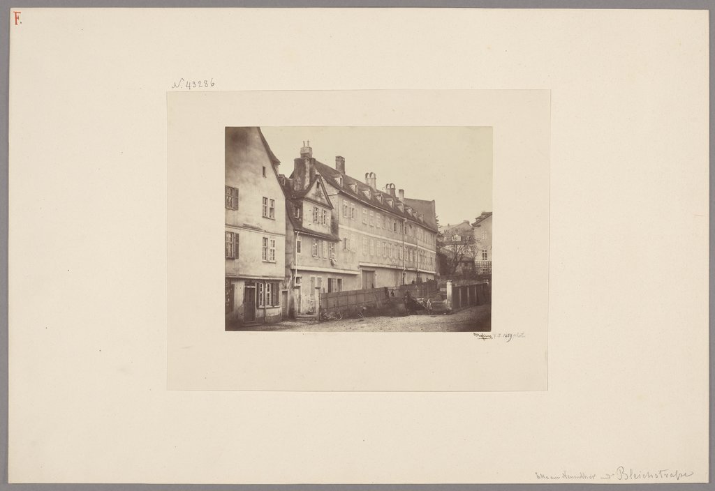 Frankfurt am Main: Alte Gasse and Bleichstraße, Carl Friedrich Mylius