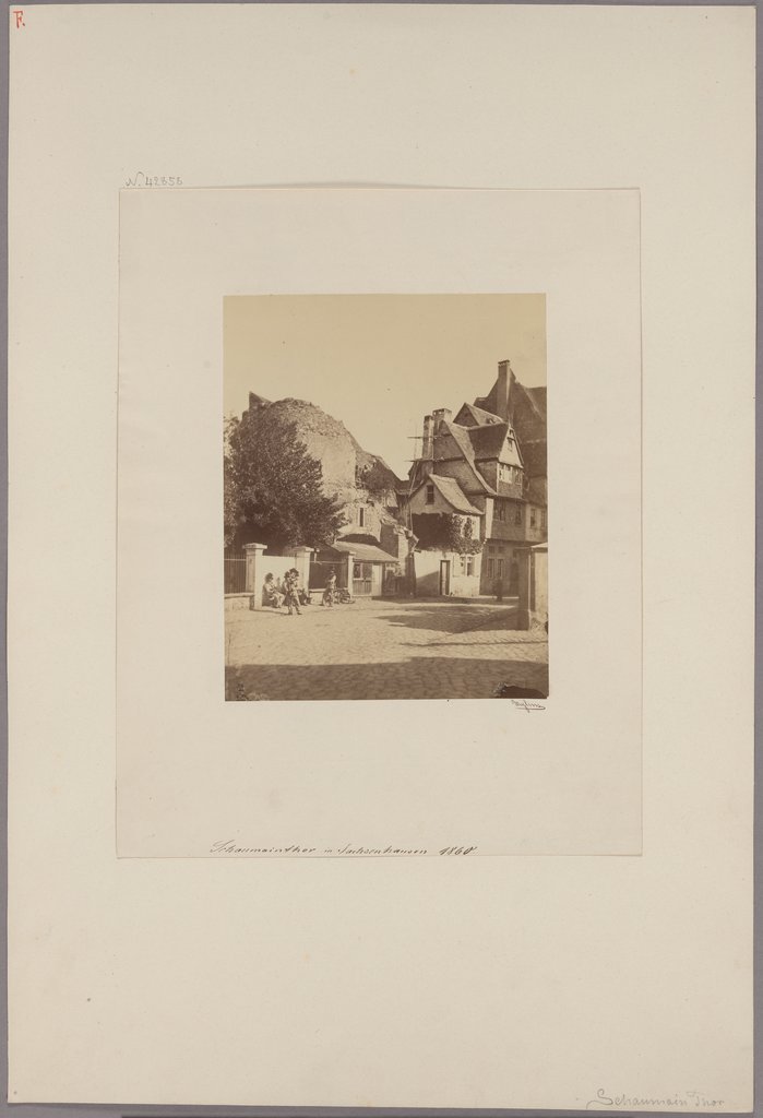 Frankfurt am Main: Ruine Ulrichsteins at the Schaumainthor Gate in Sachsenhausen, Carl Friedrich Mylius