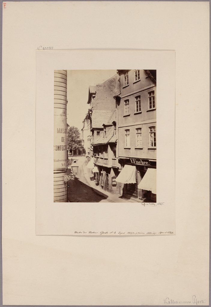 Frankfurt am Main: Downhill from the Katharinenpforte, Carl Friedrich Mylius