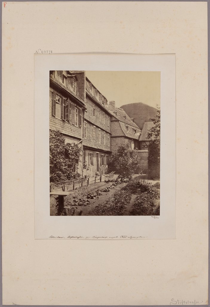 Frankfurt am Main: Petershaus in Stiftstrasse, garden side, Carl Friedrich Mylius